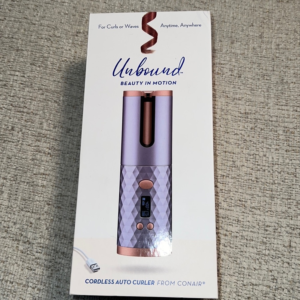NWT Women’s Conair Unbound Beauty in Motion Cordless Auto Curler